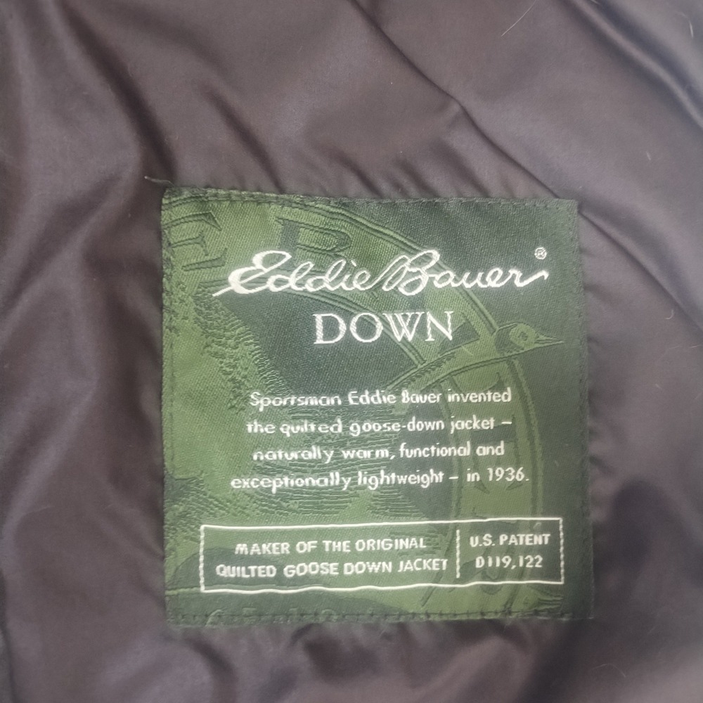 Eddie Bauer Quilted Goose Down Vest Women's Small Chocolate Brown Gorpcore Cabin - Picture 8 of 10